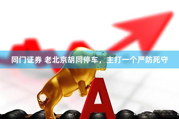 同门证券 老北京胡同停车，主打一个严防死守
