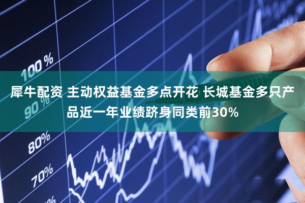 犀牛配资 主动权益基金多点开花 长城基金多只产品近一年业绩跻身同类前30%