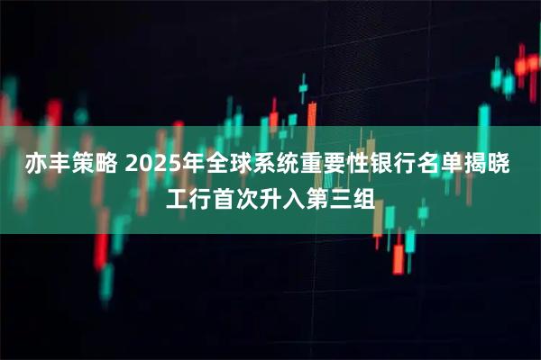 亦丰策略 2025年全球系统重要性银行名单揭晓 工行首次升入第三组